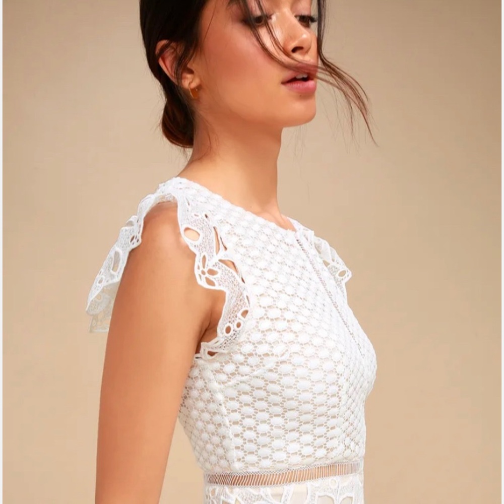 BB Dakota white lace dress size 0